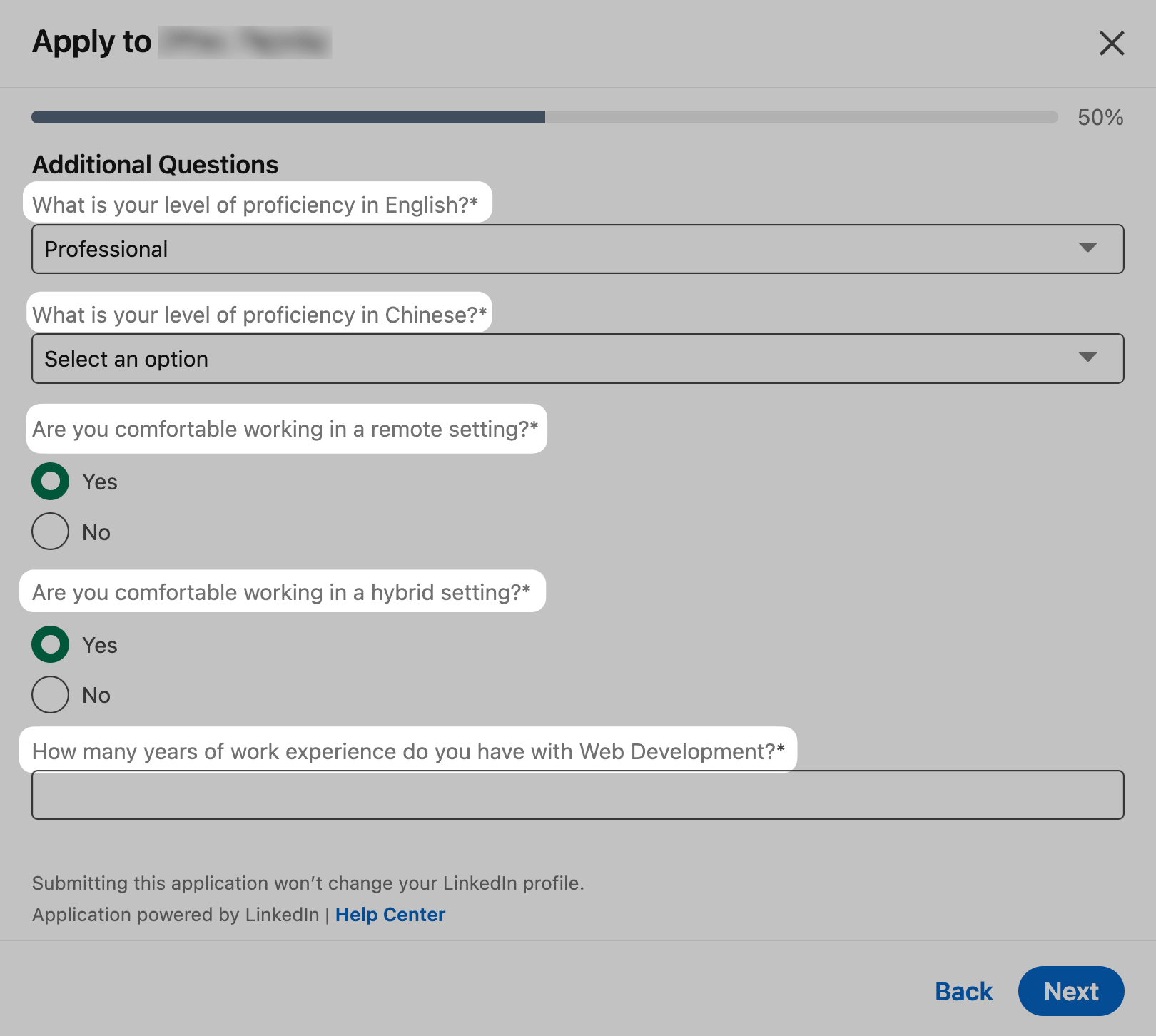 Knockout questions in ATS